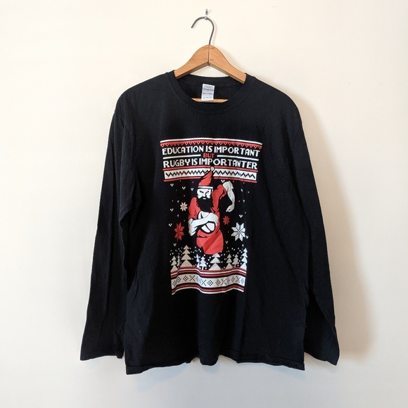 Other - Rugby Ugly Sweater Long Sleeve Shirt